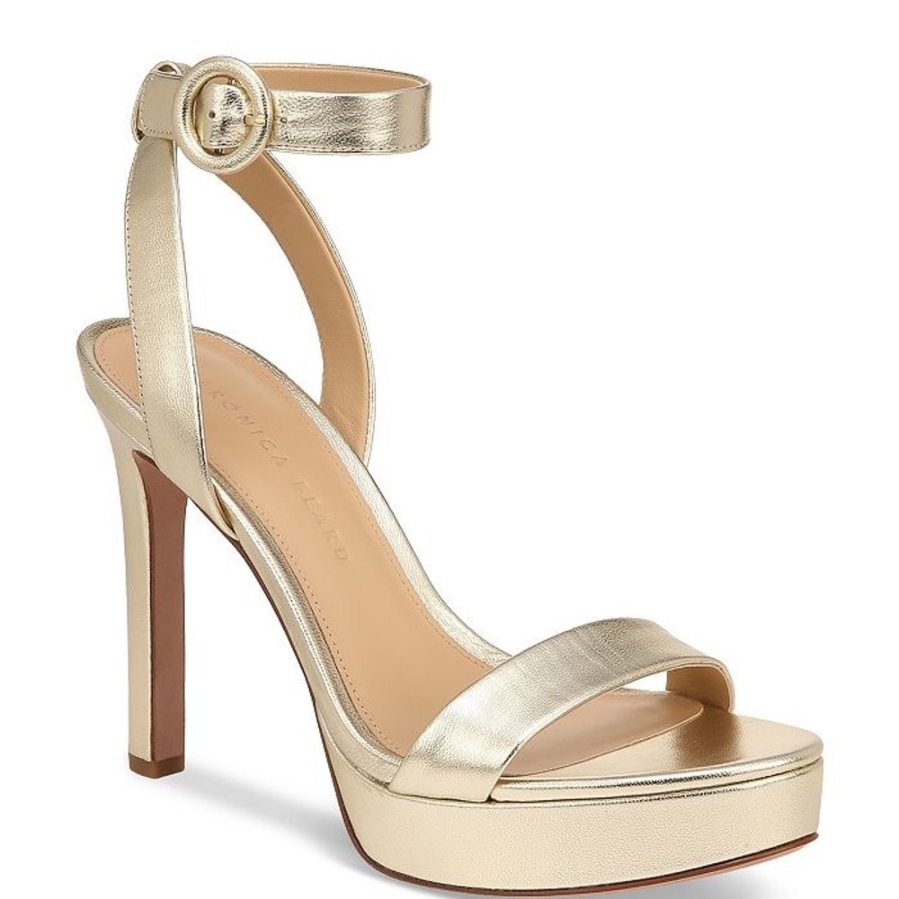 Veronica Beard - far Elle ankle strap platform heel - 10